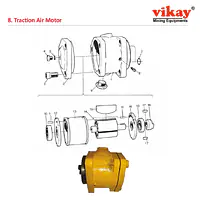 Traction Air Motor Atlas Copco Cavo 310 Parts - Master