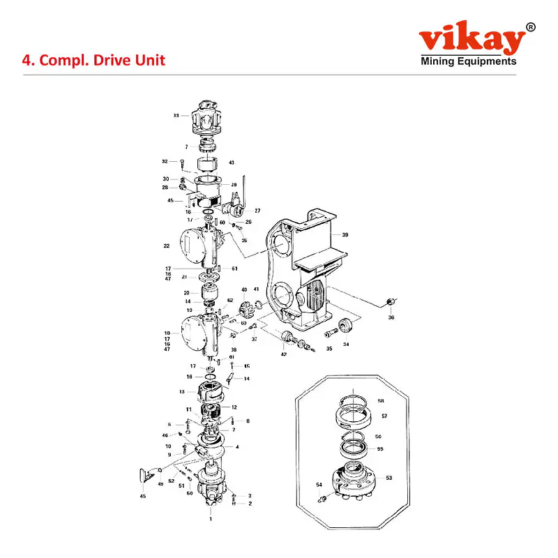 Complete Drive Unit Alimak Raise Climber Parts - Master