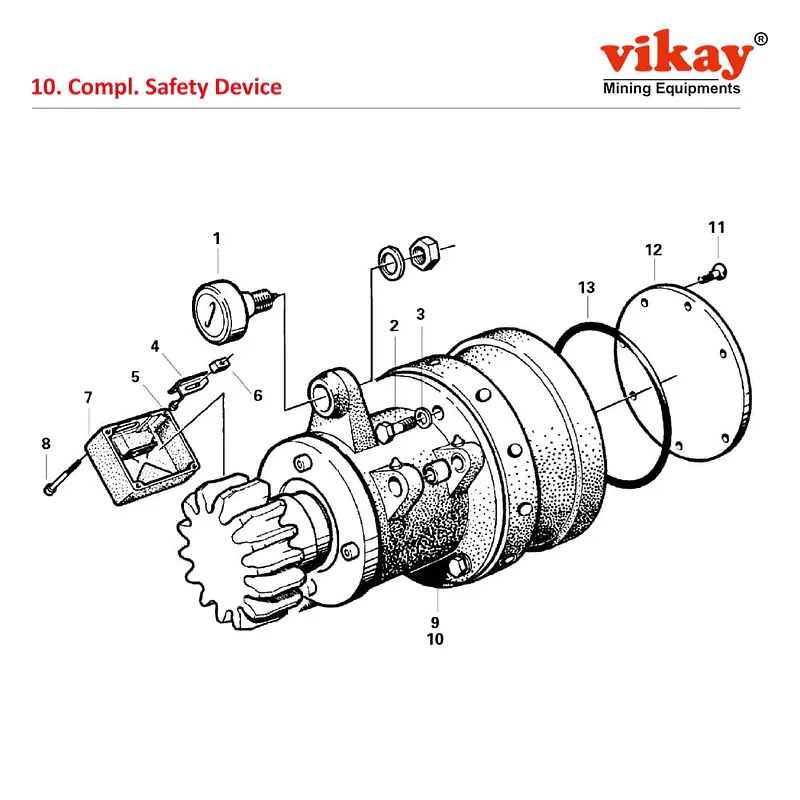 Complete Safety Device Alimak Raise Climber Parts - Master