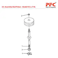 Rod Piston IR 9 1/2 x 7 ESV NL Air Compressor Parts - Master