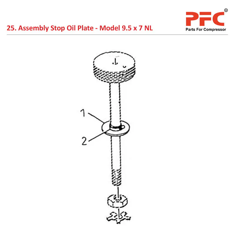 Stop Oil Plate IR 9 1/2 x 7 ESV NL Compressor Parts - Master