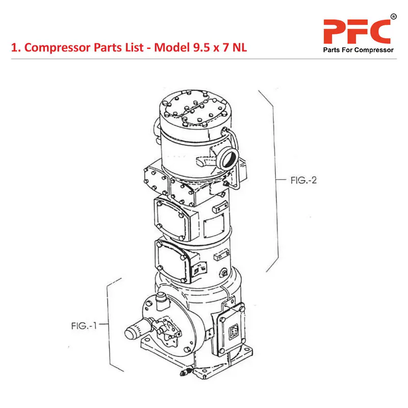 Compressor Parts List IR 9 1/2 x 7 ESV NL Parts - Master