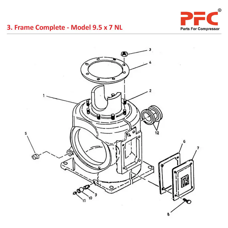 Frame Complete IR 9 1/2 x 7 ESV NL Parts - Master