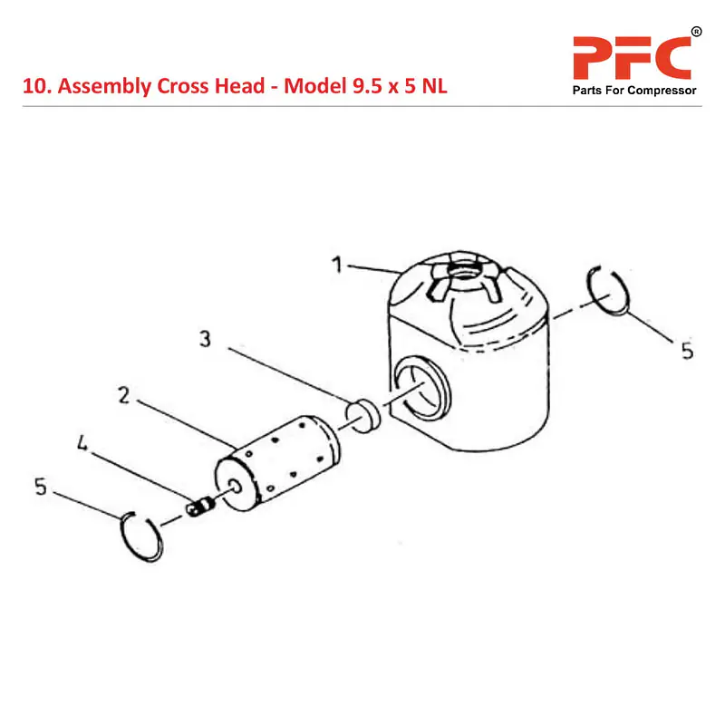 Cross Head IR 9 1/2 x 5 ESV NL Compressor Parts - Master