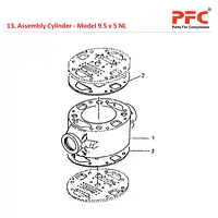 Cylinder IR 9 1/2 x 5 ESV NL Air Compressor Parts - Master