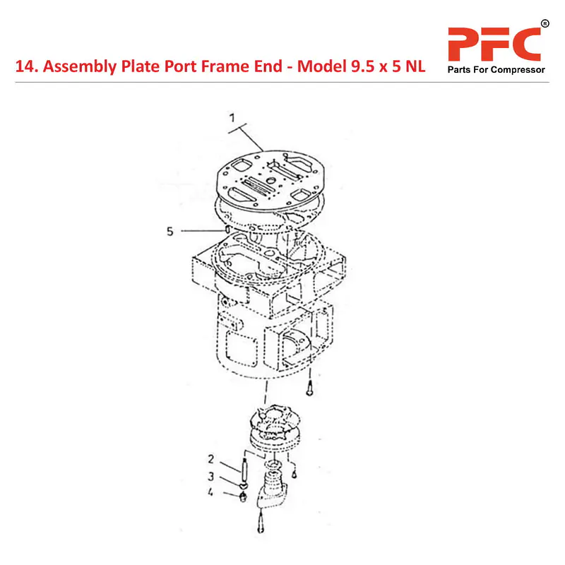 Plate Port Frame End IR 9 1/2 x 5 ESV NL Parts - Master