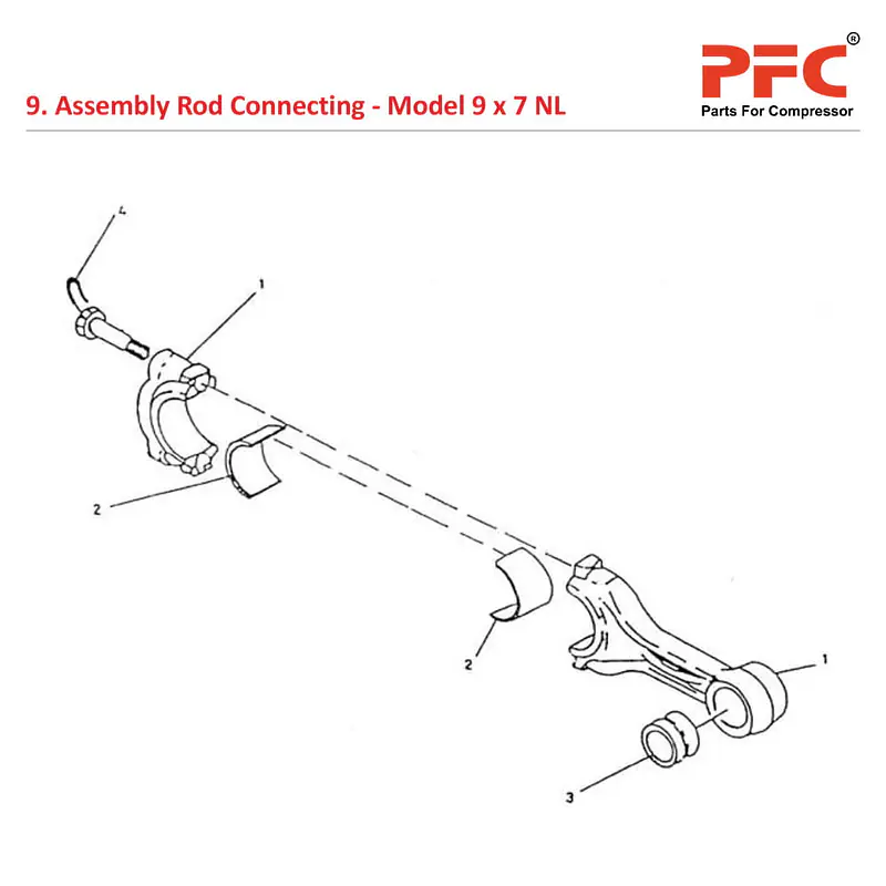 Rod Connecting IR 9 x 7 ESV NL Compressor Parts - Master