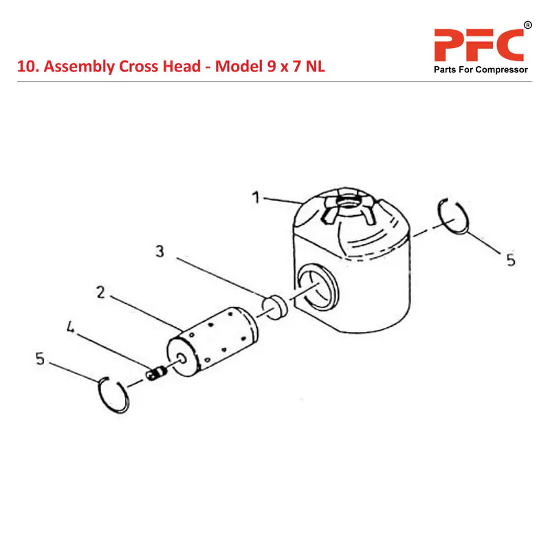 Cross Head IR 9 x 7 ESV NL Air Compressor Parts - Master