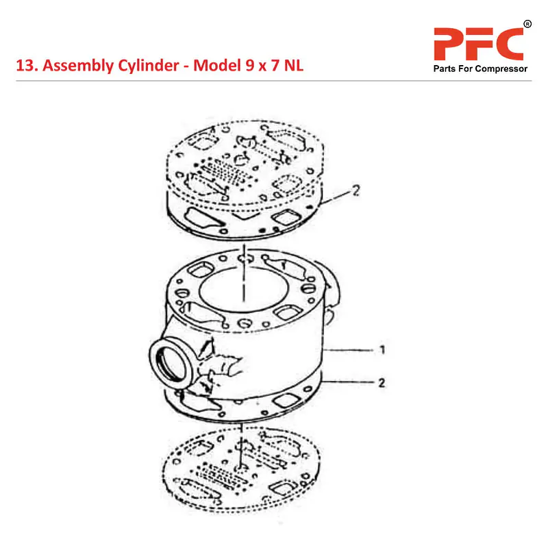 Cylinder IR 9 x 7 ESV NL Air Compressor Parts - Master