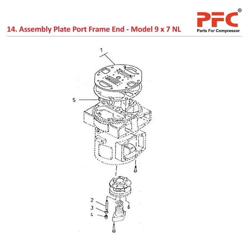 Plate Port Frame End IR 9 x 7 ESV NL Parts - Master
