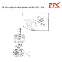 Plate Port Outer End IR 9 x 7 ESV NL Parts - Master