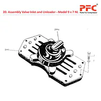 Valve Inlet and Unloader IR 9 x 7 ESV NL Parts - Master