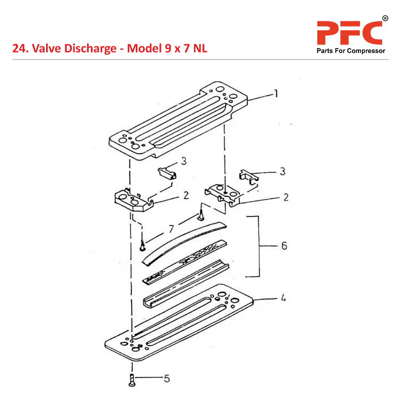 Valve Discharge IR 9 x 7 ESV NL Compressor Parts - Master