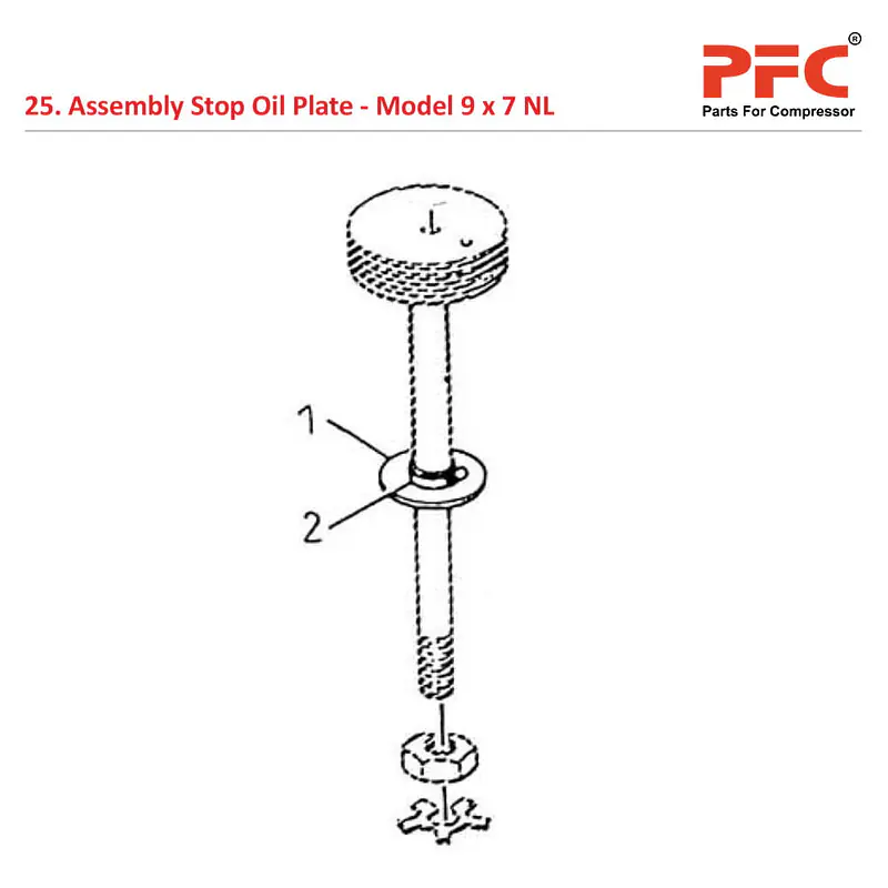 Stop Oil Plate IR 9 x 7 ESV NL Air Compressor Parts - Master