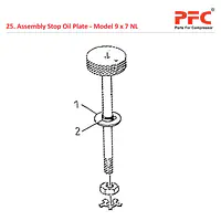 Stop Oil Plate IR 9 x 7 ESV NL Air Compressor Parts - Master
