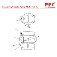 Unloader Piping IR 9 x 7 ESV NL Compressor Parts - Master
