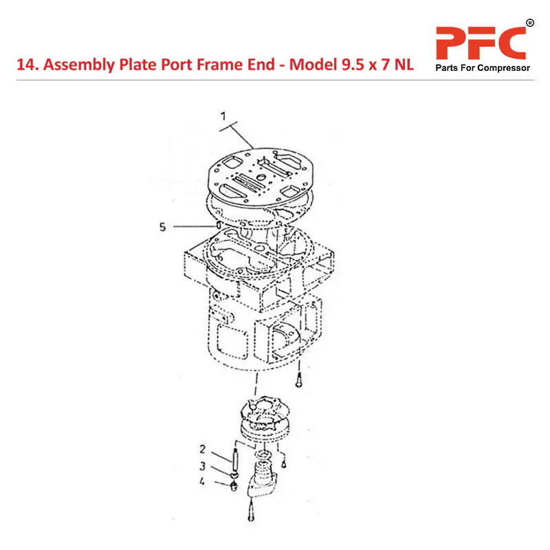 Plate Port Frame End IR 9 1/2 x 7 ESV NL Parts - Master