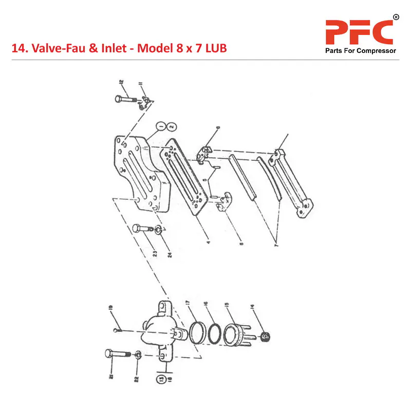 Valve-Fau & Inlet IR 8 X 7 ESV LUB Compressor Parts - Master