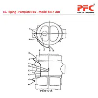 Piping - Portplate Fau IR 8 X 7 ESV LUB Parts - Master