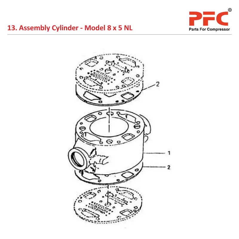 Cylinder IR 8 x 5 ESV NL Air Compressor Parts - Master