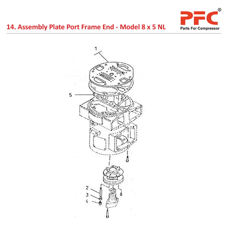 Plate Port Frame End IR 8 x 5 ESV NL Parts - Master