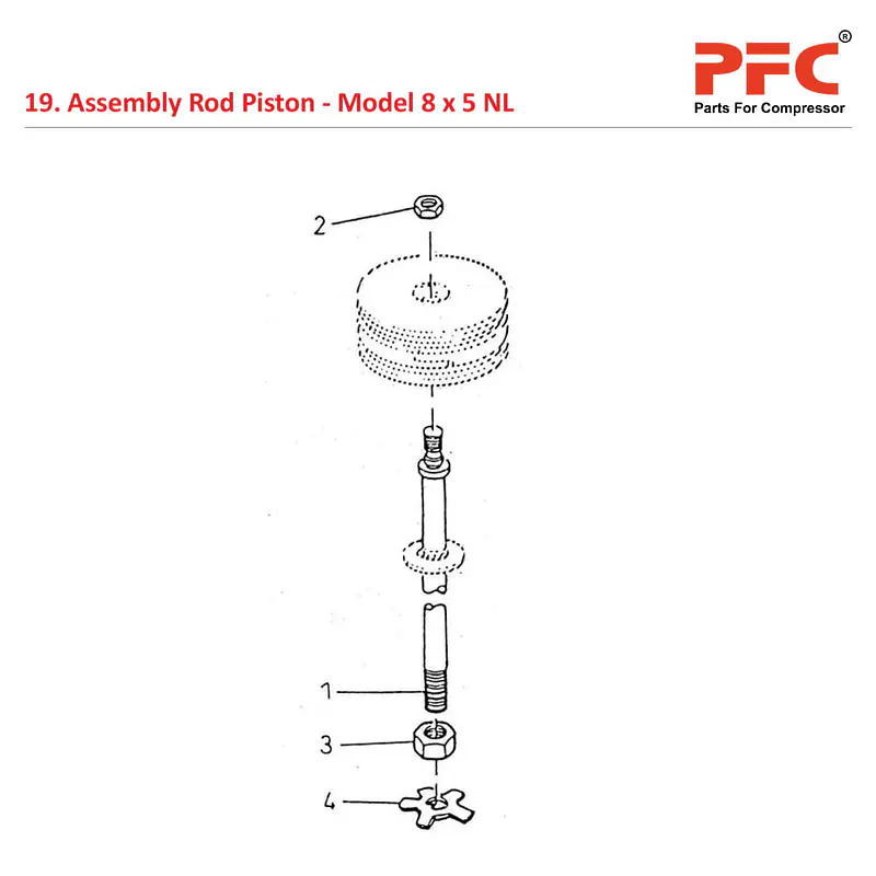 Rod Piston IR 8 x 5 ESV NL Air Compressor Parts - Master