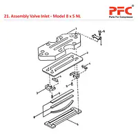 Valve Inlet IR 8 x 5 ESV NL Air Compressor Parts - Master