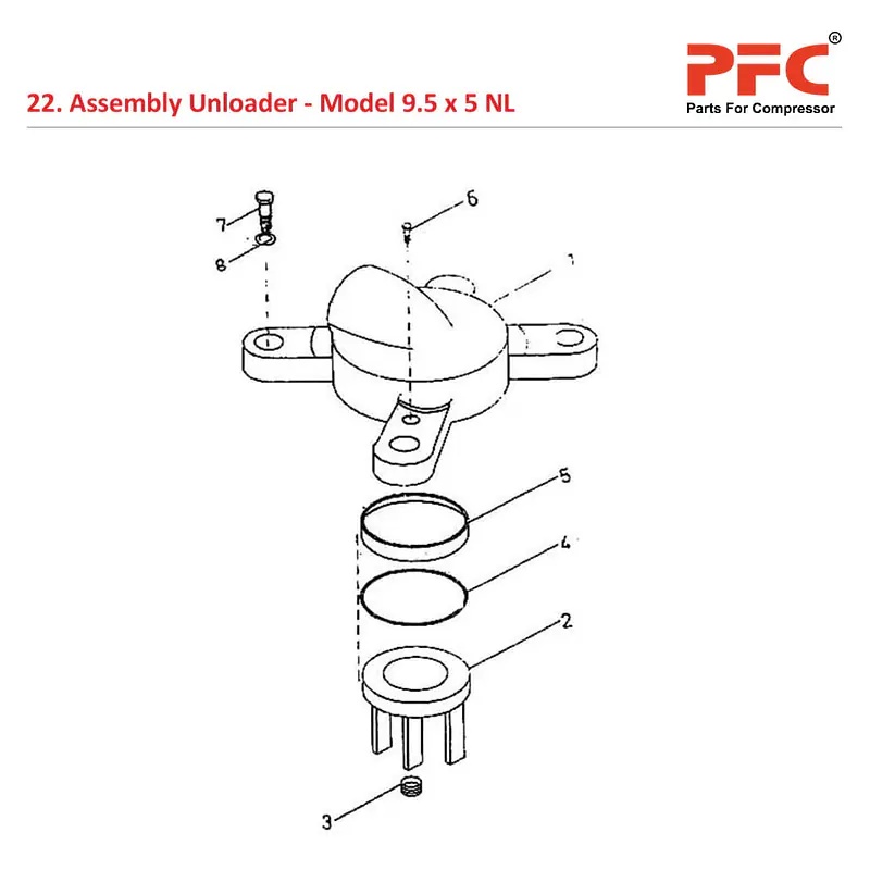 Assembly Unloader IR 9 1/2 x 5 ESV NL Parts - Master