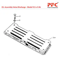 Valve Discharge IR 9 1/2 x 5 ESV NL Compressor Parts - Master