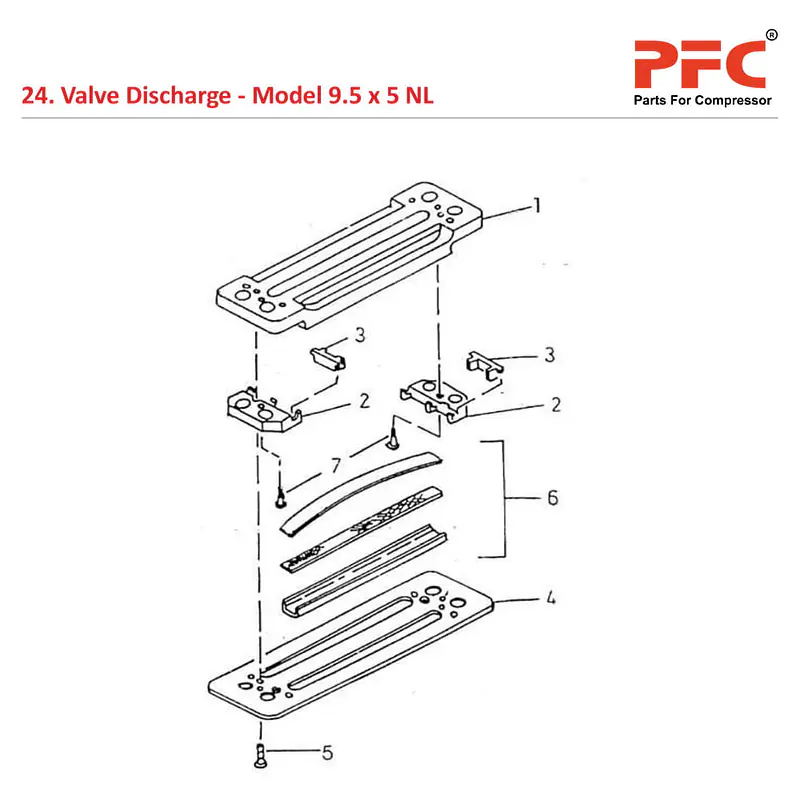 Valve Discharge IR 9 1/2 x 5 ESV NL Compressor Parts - Master