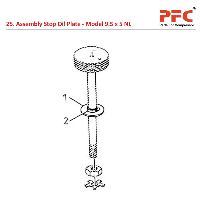 Stop Oil Plate IR 9 1/2 x 5 ESV NL Compressor Parts - Master