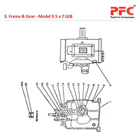 Frame End IR 9 1/2 x 7 ESV LUB Compressor Parts - Master