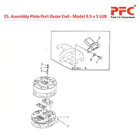 Plate Port Outer End IR 9 1/2 x 5 ESV LUB Parts - Master
