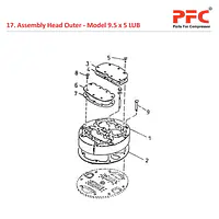Head Outer IR 9 1/2 x 5 ESV LUB Compressor Parts - Master