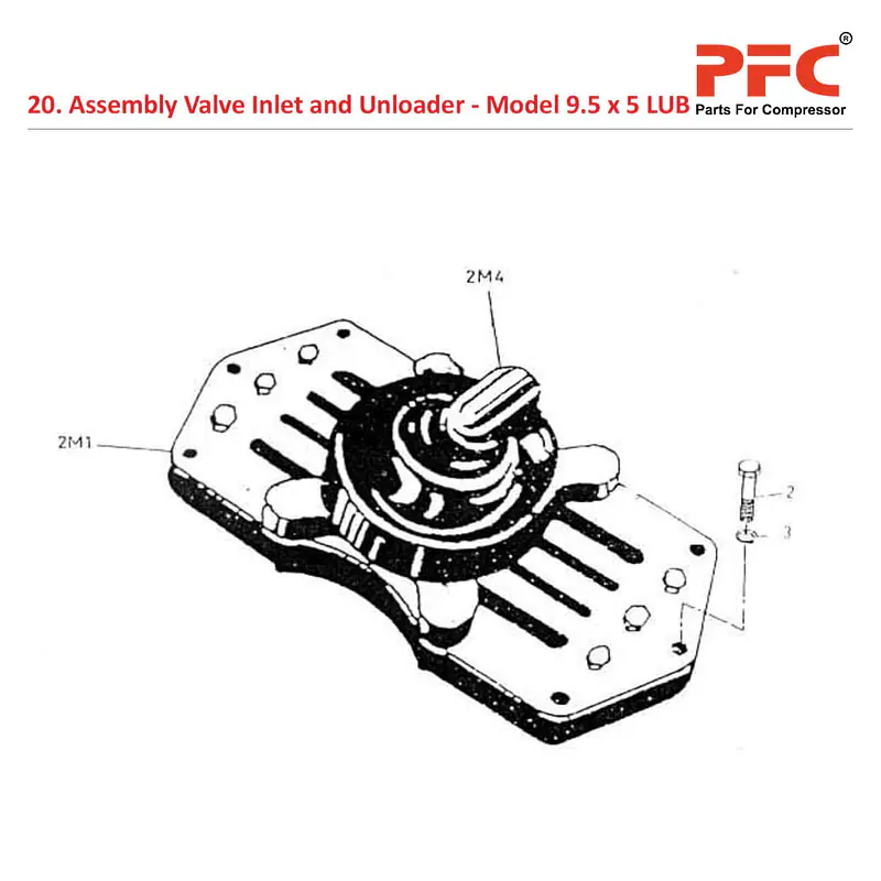 Valve Inlet & Unloader IR 9 1/2 x 5 ESV LUB Parts - Master
