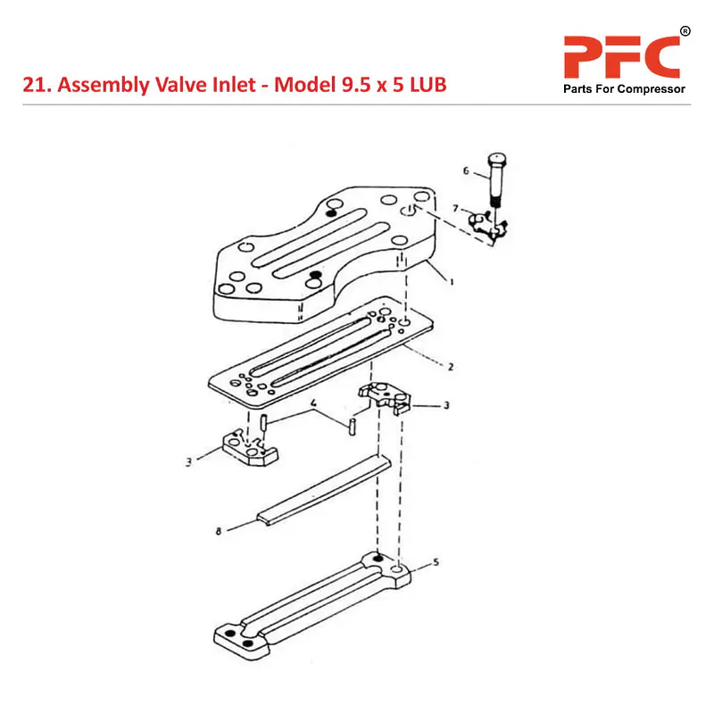 Valve Inlet IR 9 1/2 x 5 ESV LUB Compressor Parts - Master