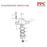 Unloader IR 9 1/2 x 5 ESV LUB Air Compressor Parts - Master