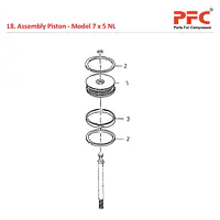 Piston IR 7 x 5 ESV NL Air Compressor Parts - Master