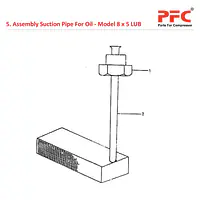 Suction Pipe IR 8 x 5 ESV LUB Air Compressor Parts - Master