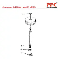 Rod Piston IR 7 x 5 ESV LUB Air Compressor Parts - Master
