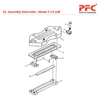 Valve Inlet IR 7 x 5 ESV LUB Air Compressor Parts - Master