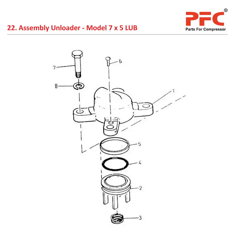 Unloader IR 7 x 5 ESV LUB Air Compressor Parts - Master
