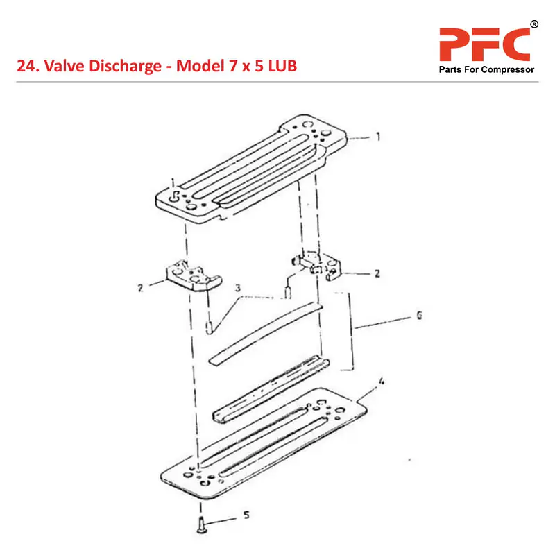 Valve Discharge IR 7 x 5 ESV LUB Compressor Parts - Master