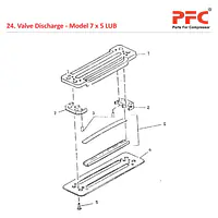 Valve Discharge IR 7 x 5 ESV LUB Compressor Parts - Master