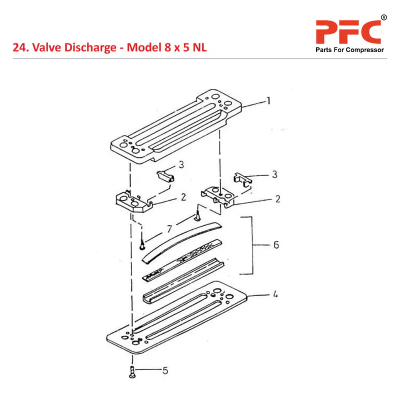 Valve Discharge IR 8 x 5 ESV NL Air Compressor Parts - Master