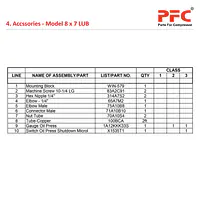 Accessories IR 8 X 7 ESV LUB Air Compressor Parts - Master