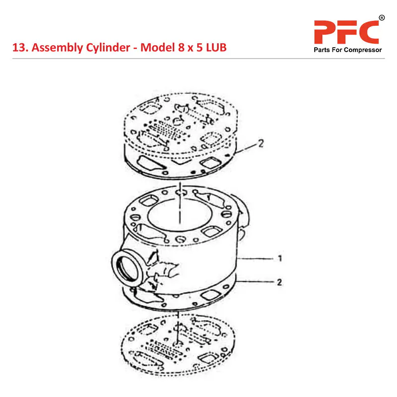 Cylinder IR 8 x 5 ESV LUB Air Compressor Parts - Master