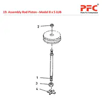 Rod Piston IR 8 x 5 ESV LUB Air Compressor Parts - Master
