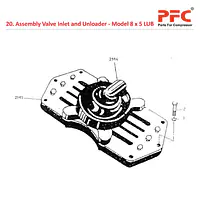 Valve Inlet - Unloader IR 8 x 5 ESV LUB Parts - Master