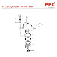 Assly Unloader IR 8 x 5 ESV LUB Compressor Parts - Master
